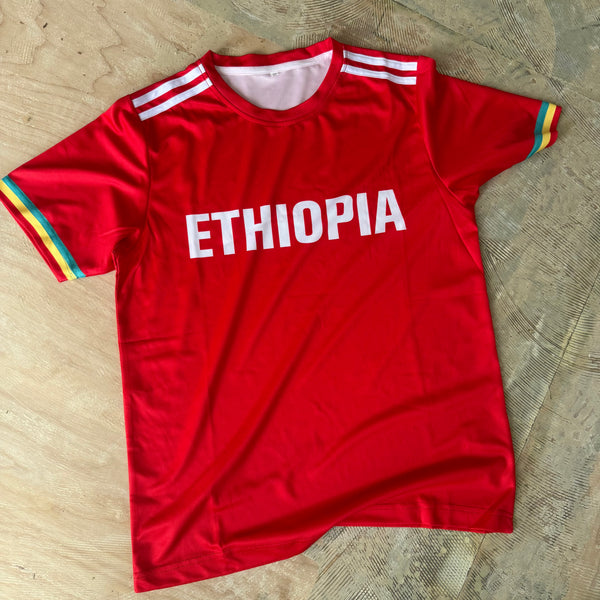 Red Ethiopian Soccer Jersey