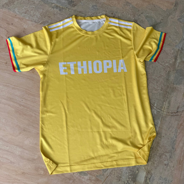 Yellow Ethiopian Soccer Jersey